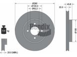 Bendix Braking BDS1508 Disco Freno Oe 51712C8500 Compatibile Con Bayon, I20, Rio, Stonic