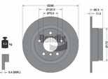Bendix Braking BDS1140 Disco Freno Oe 34216792225 Compatibile Con Serie 1 F20, Serie 1 F21, Serie 2 F23, Serie 2 F22