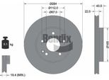 Bendix Braking BDS1674 Disco Freno Oe 2024210712 Compatibile Con Classe C