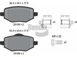 Bendix Braking BPD1653 Set Di Pastiglie Freno, Freno A Disco Oe 1643574280 Compatibile Con C4, Corsa F, 2008