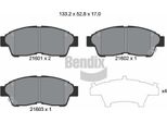 Bendix Braking BPD1486 Set Pastiglie Freno, Freno A Disco Oe AY040TY022 Compatibile Con Camry, Celica, Corolla, , Picnic, Rav 4