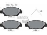 Bendix Braking BPD1326 Set Di Pastiglie Freno, Freno A Disco Oe 45022SZTG00 Compatibile Con CR-Z, Insight, Jazz