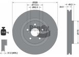 Bendix Braking BDS2349HC Disco Freno Oe 4351248140 Compatibile Con Rx, Rav 4