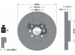 Bendix Braking BDS1423 Disco Freno Oe 569007 Compatibile Con Astra H, Astra (A04)