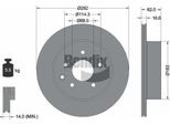 Bendix Braking BDS1207 Disco Freno Oe 43206049VA Compatibile Con 350 Z, Juke, Leaf, Qashqai, Rogue, X-Trail, Koleos