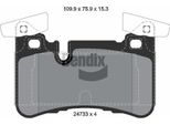 Bendix Braking BPD2190 Set Di Pastiglie Freno, Freno A Disco Oe 0004203400 Compatibile Con Classe C, Cls, Classe E
