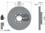 Bendix Braking BDS2099 Disco Freno Oe 46843611 Compatibile Con Alf. 159, Brera, Spider