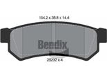 Bendix Braking BPD2238 Set Di Pastiglie Freno, Freno A Disco Oe 96800089 Compatibile Con Lacetti, Nubira