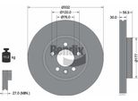 Bendix Braking BDS2162HC Disco Freno Oe 2H6615301 Compatibile Con Amarok