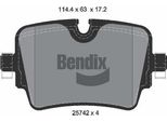 Bendix Braking BPD2265 Set Di Pastiglie Freno, Freno A Disco Oe C2D49907 Compatibile Con F-Type, Xj