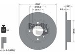 Bendix Braking BDS1056 Disco Freno Oe 1618861980 Compatibile Con Berlingo, C2, C3, C4, C4, Xsara, 1007, 307, Partner