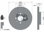 Bendix Braking BDS1089 Disco Freno Oe 4700455 Compatibile Con Agila B