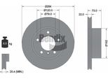 Bendix Braking BDS1043 Disco Freno Oe 34116764629 Compatibile Con Serie 1 E81, Serie 1 E87, Serie 1 F20, Serie 1 F21, Serie 2 F23, Serie 2 F22