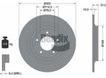 Bendix Braking BDS1569 Disco Freno Oe 58411D3700 Compatibile Con Nexo, Tucson, Sportage
