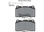 Bendix Braking BPD2037 Set Di Pastiglie Freno, Freno A Disco Oe 71765647 Compatibile Con Alf. 159, Delta