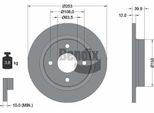 Bendix Braking BDS1563 Disco Freno Oe 2096336 Compatibile Con Fiesta