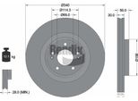 Bendix Braking BDS2268 Disco Freno Oe 51712C5700 Compatibile Con Santa Fe, Sorento