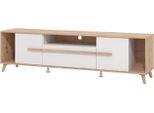 Dmora Mobile Porta Tv Cavour 189X40X52H Cm Beige, Un Cassetto 4 Ripiani
