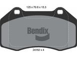 Bendix Braking BPD2098 Set Di Pastiglie Freno, Freno A Disco Oe 410608131R Compatibile Con Clio, Megane