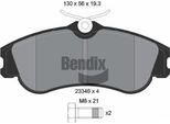 Bendix Braking BPD1316 Set Di Pastiglie Freno, Freno A Disco Oe 1617273180 Compatibile Con Berlingo, Xsara, 206, Partner