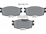 Bendix Braking BPD2127 Set Di Pastiglie Freno, Freno A Disco Oe 581011GA00 Compatibile Con Accent, Rio