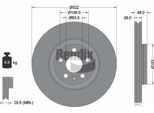 Bendix Braking BDS1504HC Disco Freno Oe 31423724 Compatibile Con S60, S90, V60, V90, XC40, XC60
