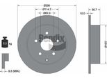 Bendix Braking BDS1329 Disco Freno Oe 424310F010 Compatibile Con Corolla