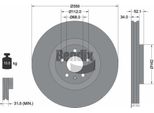 Bendix Braking BDS1455 Disco Freno Oe 4G0615301A Compatibile Con A6 4G, A7 4G, A8 4H