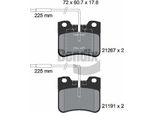 Bendix Braking BPD1771 Set Di Pastiglie Freno, Freno A Disco Oe 442794 Compatibile Con Ax, Saxo, 106