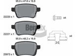 Bendix Braking BPD1504 Set Di Pastiglie Freno, Freno A Disco Oe 1605285 Compatibile Con Adam, Corsa E