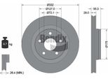 Bendix Braking BDS1964 Disco Freno Oe 68040177AA Compatibile Con Wrangler