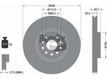Bendix Braking BDS1407HC Disco Freno Oe 1K0615301AB Compatibile Con A3 8P, Leon, Superb, Cc, Eos, Golf V, Golf Vi, Passat 3C, Passat Cc, Scirocco