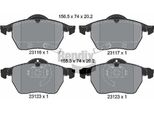Bendix Braking BPD1926 Set Di Pastiglie Freno, Freno A Disco Oe 21018993 Compatibile Con Astra G, Zafira