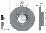 Bendix Braking BDS1746 Disco Freno Oe 435120K101 Compatibile Con Hilux, Tacoma