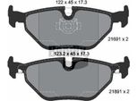 Bendix Braking BPD1457 Set Di Pastiglie Freno, Freno A Disco Oe 1163395 Compatibile Con Serie 5 E39