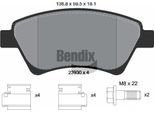 Bendix Braking BPD1064 Set Di Pastiglie Freno, Freno A Disco Oe 410601241R Compatibile Con Scenic, Kangoo, Megane
