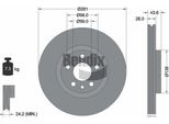 Bendix Braking BDS1255 Disco Freno Oe 1606400580 Compatibile Con Evasion, Jumpy, Scudo, Ulysse, Zeta, 806, Expert
