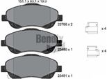 Bendix Braking BPD1319 Set Di Pastiglie Freno, Freno A Disco Oe 0446505130 Compatibile Con Avensis, Corolla