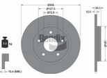 Bendix Braking BDS1783HC Disco Freno Oe 7B0615601A Compatibile Con Voyager, Freemont, Routan