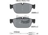 Bendix Braking BPD1484 Set Di Pastiglie Freno, Freno A Disco Oe 1611839380 Compatibile Con C5, C6, 407, 508