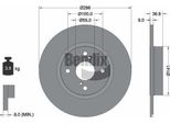 Bendix Braking BDS1991 Disco Freno Oe 4243112150 Compatibile Con Corolla