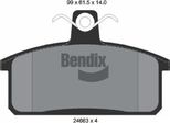Bendix Braking BPD2183 Set Di Pastiglie Freno, Freno A Disco Oe 500028834 Compatibile Con Massif