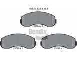 Bendix Braking BPD2046 Set Di Pastiglie Freno, Freno A Disco Oe RB913311261 Compatibile Con Besta, Bongo, K2500, K2700, K2900