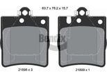 Bendix Braking BPD1253 Set Di Pastiglie Freno, Freno A Disco Oe 0024205220 Compatibile Con Classe C, Classe Clc, Clk, Classe E, Slk
