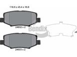 Bendix Braking BPD2178 Set Di Pastiglie Freno, Freno A Disco Oe 068003776AA Compatibile Con Cherokee, Compass, Wrangler