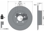 Bendix Braking BDS1230 Disco Freno Oe 1244231112 Compatibile Con Classe C, Classe Clc, Clk, Classe E, Slk
