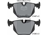 Bendix Braking BPD1442 Set Di Pastiglie Freno, Freno A Disco Oe 1163324 Compatibile Con Serie 3 E46, Serie 5 E39, Serie 7 E38, X5, Z4 E86, Z4 E85, Z8 E52, Range Rover