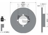 Bendix Braking BDS1388 Disco Freno Oe 96254392 Compatibile Con Matiz