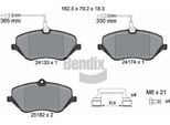 Bendix Braking BPD1603 Set Di Pastiglie Freno, Freno A Disco Oe 1611334980 Compatibile Con C5, C6, 407