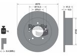 Bendix Braking BDS1816 Disco Freno Oe 584111D000 Compatibile Con Carens